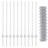 Ограда с пост Сребрист 1 x 10 m Стомана