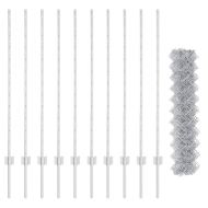 Ограда с пост Сребрист 1,2 x 10 m Стомана