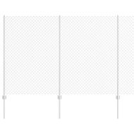 Ограда с пост Сребрист 1,5 x 10 m Стомана