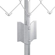 Ограда с пост Сребрист 0,8 x 25 m Стомана