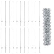 Ограда с пост Сребрист 1,2 x 25 m Стомана