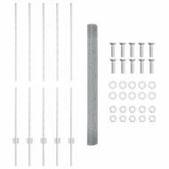 Ограда с пост Сребрист 1,4 x 10 m Стомана