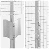 Ограда с пост Сребрист 1,5 x 10 m Стомана