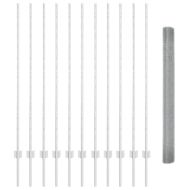 Ограда с пост Сребрист 1,4 x 25 m Стомана