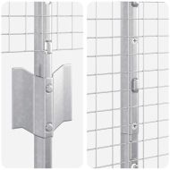 Ограда с пост Сребрист 1,4 x 25 m Стомана