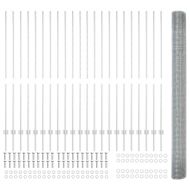Ограда с пост Сребрист 1,5 x 50 m Стомана