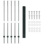 Ограда с пост Зелен 1,4 x 10 m Стомана и PVC