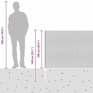 Ограда с пост Зелен 1 x 100 m Стомана и PVC