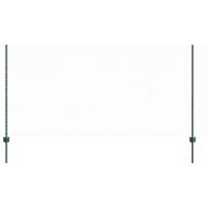 Ограда с пост Зелен 1,2 x 50 m Стомана и PVC