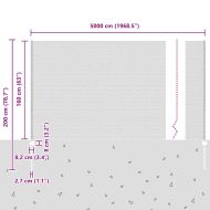 Ограда с пост Зелен 1,6 x 50 m Стомана и PVC