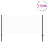 Ограда с пост Зелен 1 x 100 m Стомана и PVC