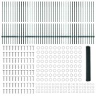 Ограда с пост Зелен 1,2 x 100 m Стомана и PVC