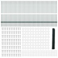 Ограда с пост Зелен 1,2 x 100 m Стомана и PVC