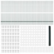 Ограда с пост Зелен 1,5 x 100 м Стомана и PVC