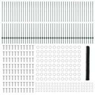 Ограда с пост Зелен 1,5 x 100 м Стомана и PVC