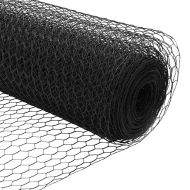 Ограда с пост Сив 1,4 x 10 m Стомана и PVC