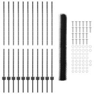 Ограда с пост Сив 1,4 x 25 m Стомана