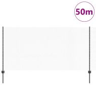 Ограда с пост Сив 1,2 x 50 m Стомана и PVC