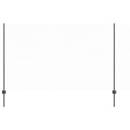 Ограда с пост Сив 1,4 x 50 m Стомана и PVC