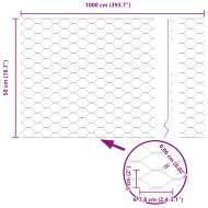 Ограда с пост Сребрист 0,5 x 10 м Стомана
