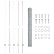 Ограда с пост Сребрист 1,4 x 10 m Стомана