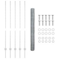 Ограда с пост Сребрист 1,4 x 10 m Стомана