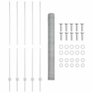 Ограда с пост Сребрист 1,5 x 10 m Стомана