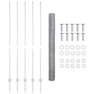 Ограда с пост Сребрист 1,6 x 10 m Стомана