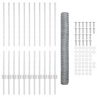 Ограда с пост Сребрист 1 x 25 m Стомана