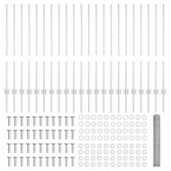 Ограда с пост Сребрист 1 x 50 m Стомана