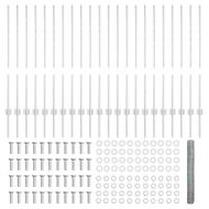 Ограда с пост Сребрист 1 x 50 m Стомана