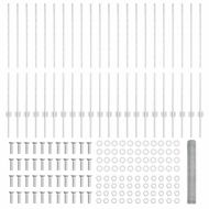 Ограда с пост Сребрист 1,2 x 50 m Стомана
