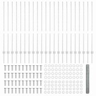 Ограда с пост Сребрист 1,2 x 50 m Стомана