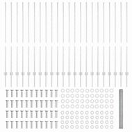 Ограда с пост Сребрист 1,4 x 50 m Стомана