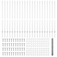 Ограда с пост Сребрист 1,4 x 50 m Стомана