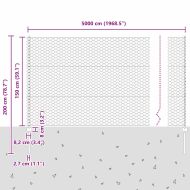 Ограда с пост Сребрист 1,5 x 50 m Стомана