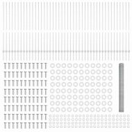 Ограда с пост Сребрист 1,4 x 100 m Стомана