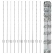 Ограда с пост Сребрист 1 x 25 m Стомана