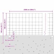 Ограда с пост Сребрист 1 x 25 m Стомана