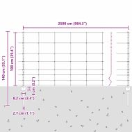 Ограда с пост Сребрист 1 x 25 m Стомана
