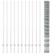 Ограда с пост Сребрист 1,5 x 25 m Стомана