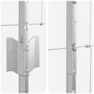 Ограда с пост Сребрист 1 x 50 m Стомана