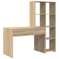 Бюро с рафт Сонома дъб 138,5 x 55 x 143 см Инженерна дървесина