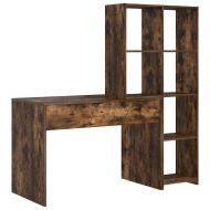 Бюро с рафт Димян дъб 138,5 x 55 x 143 см Инженерно дърво