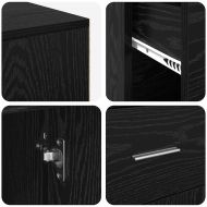 Ъглово бюро с чекмедже Черния дъб 102 x 88 x 75 см