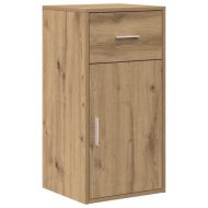 Ъглово бюро с чекмедже с рафт с врата Дъб 102 x 88 x 75 см