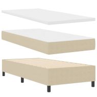 Легло с пружинирана основа Светлосив и бял 80 x 200 cm
