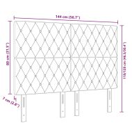 Облегалка за глава Тъмен зелен 144 см Кадифе