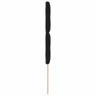 Табла за легло с регулируема височина Черно 100 cm текстил