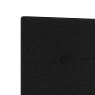 Табла за легло с регулируема височина Черно 100 cm текстил